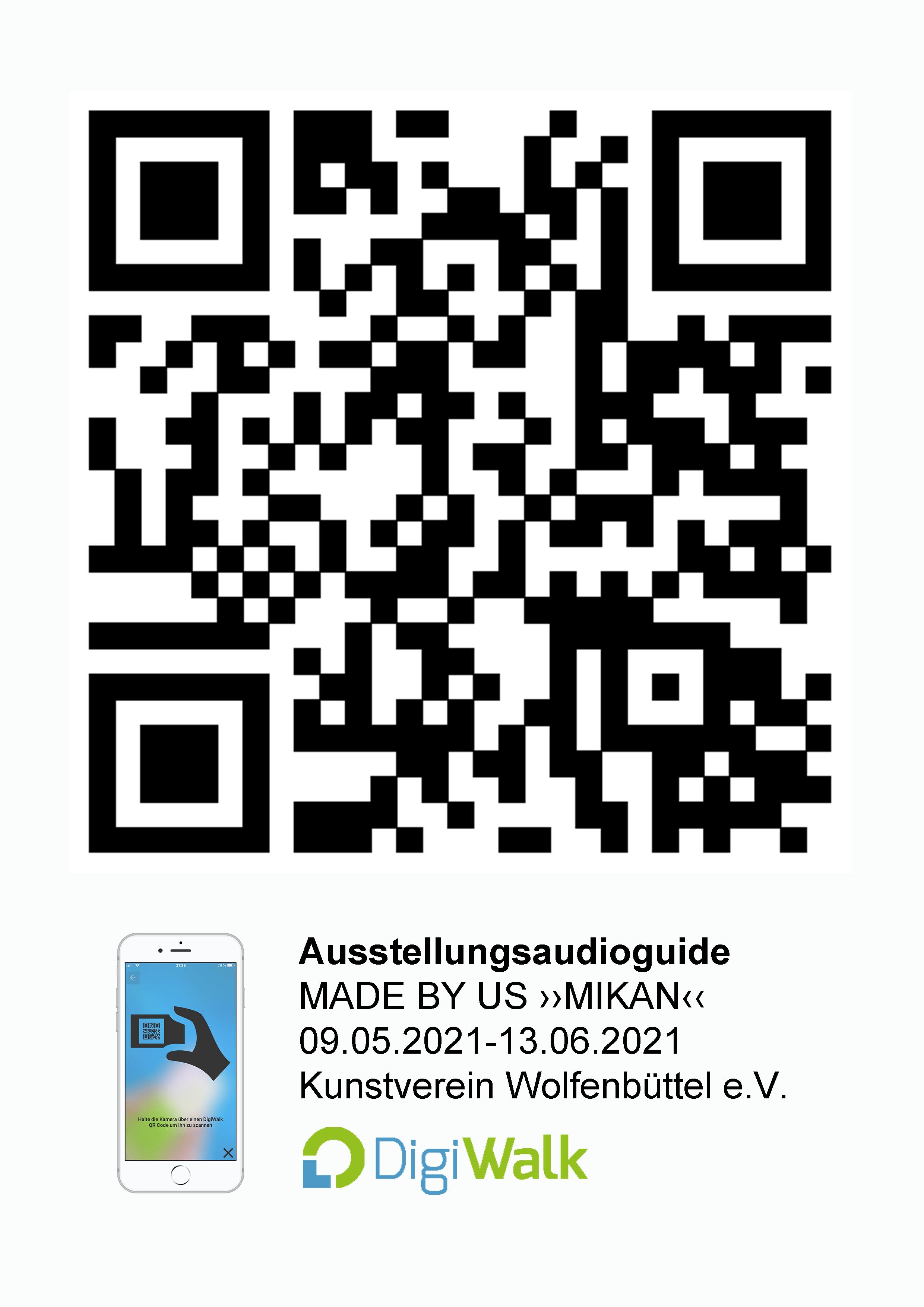QR-Code zum Audiwalk, zum Appdownload DigiWalk